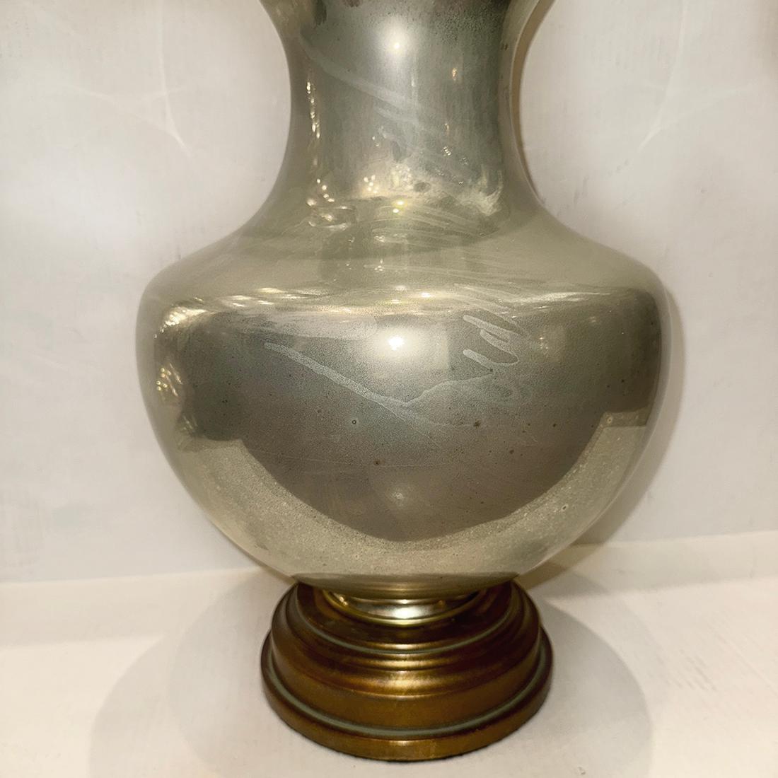 Mid-20th Century Single Mercury Glass Lamp For Sale