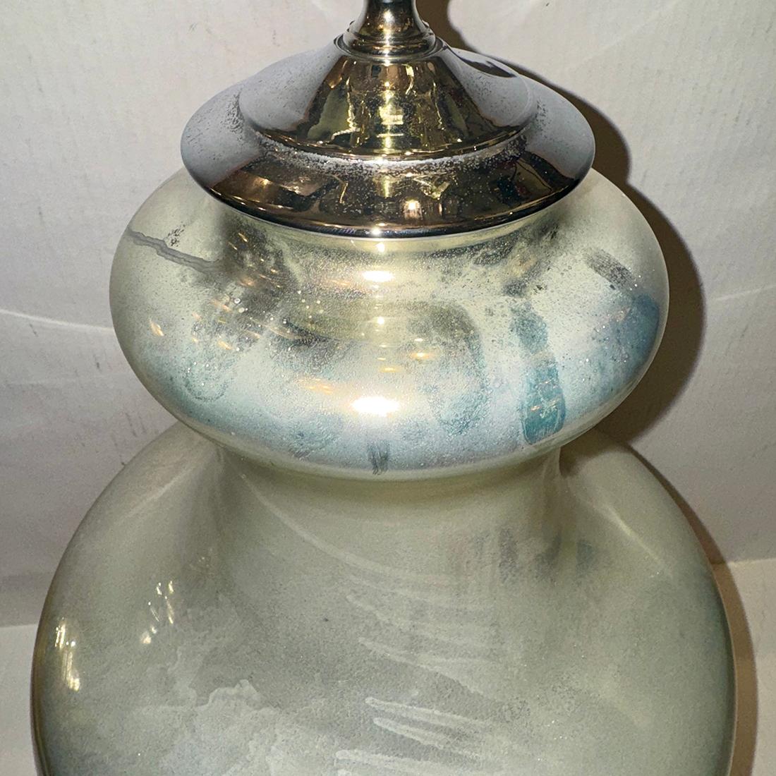 Single Mercury Glass Lamp For Sale 1