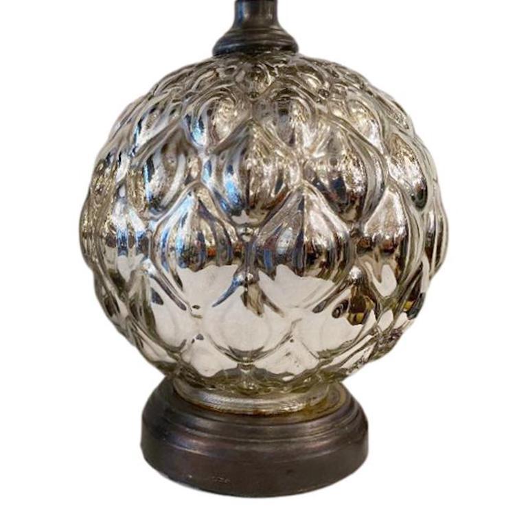 Mid-20th Century Single Mercury Glass Table Lamp For Sale