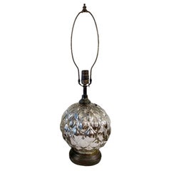 Single Mercury Glass Table Lamp