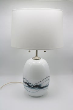 Single Michael Bang Art Glass Table Lamp