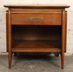 Single Mid-Century Drexel 'Projection' Walnut Night Stand
