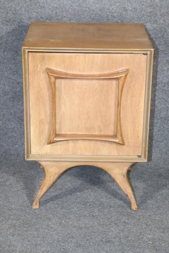 Single Mid-Century Sculptural Nightstand