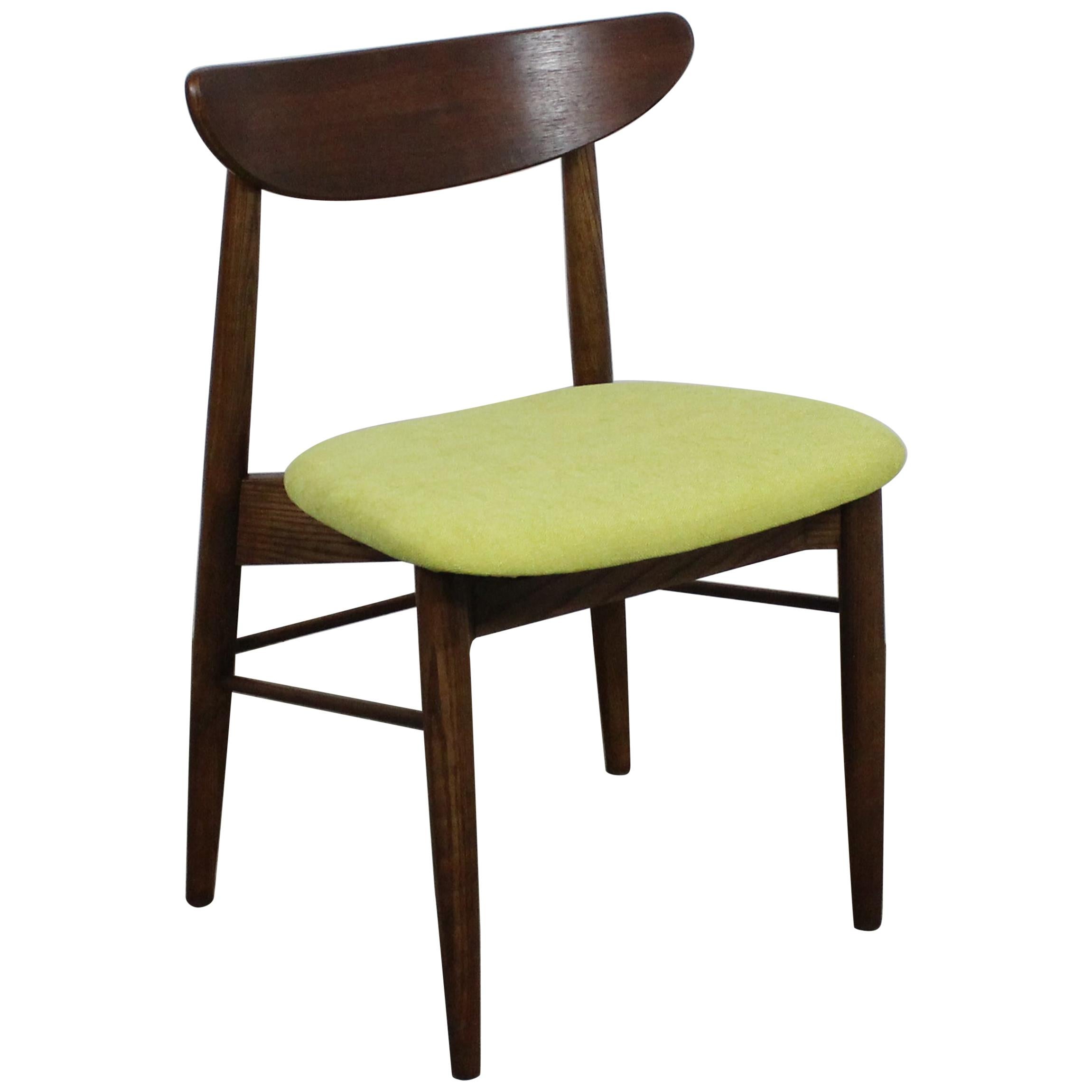 Single Mid-Century Modern H Paul Browning Shell Back Dining Chair