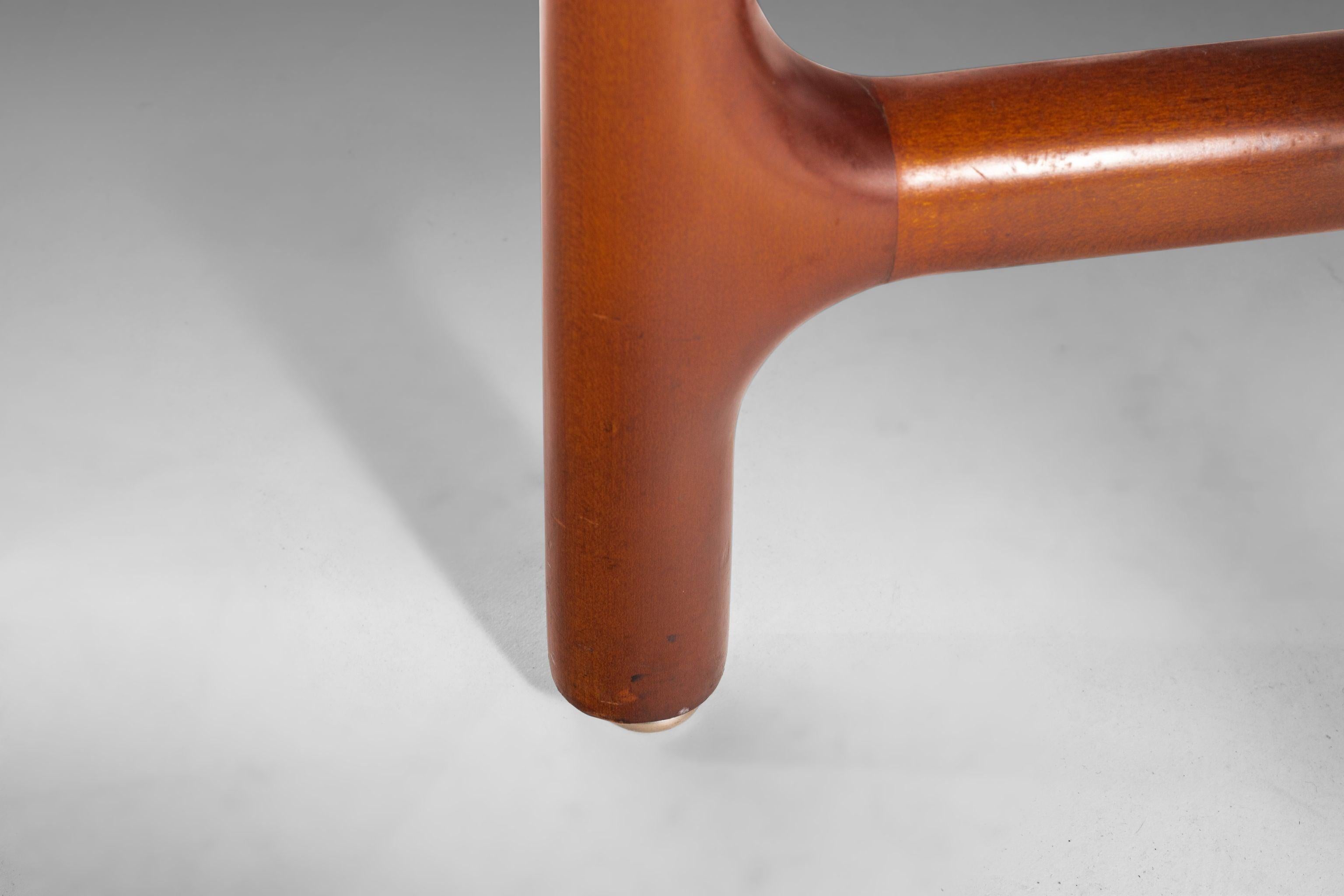 Silla Pretzel Individual Moderna de Mitad de Siglo en Roble y Tweed Original (3 Disponibles) en venta 4
