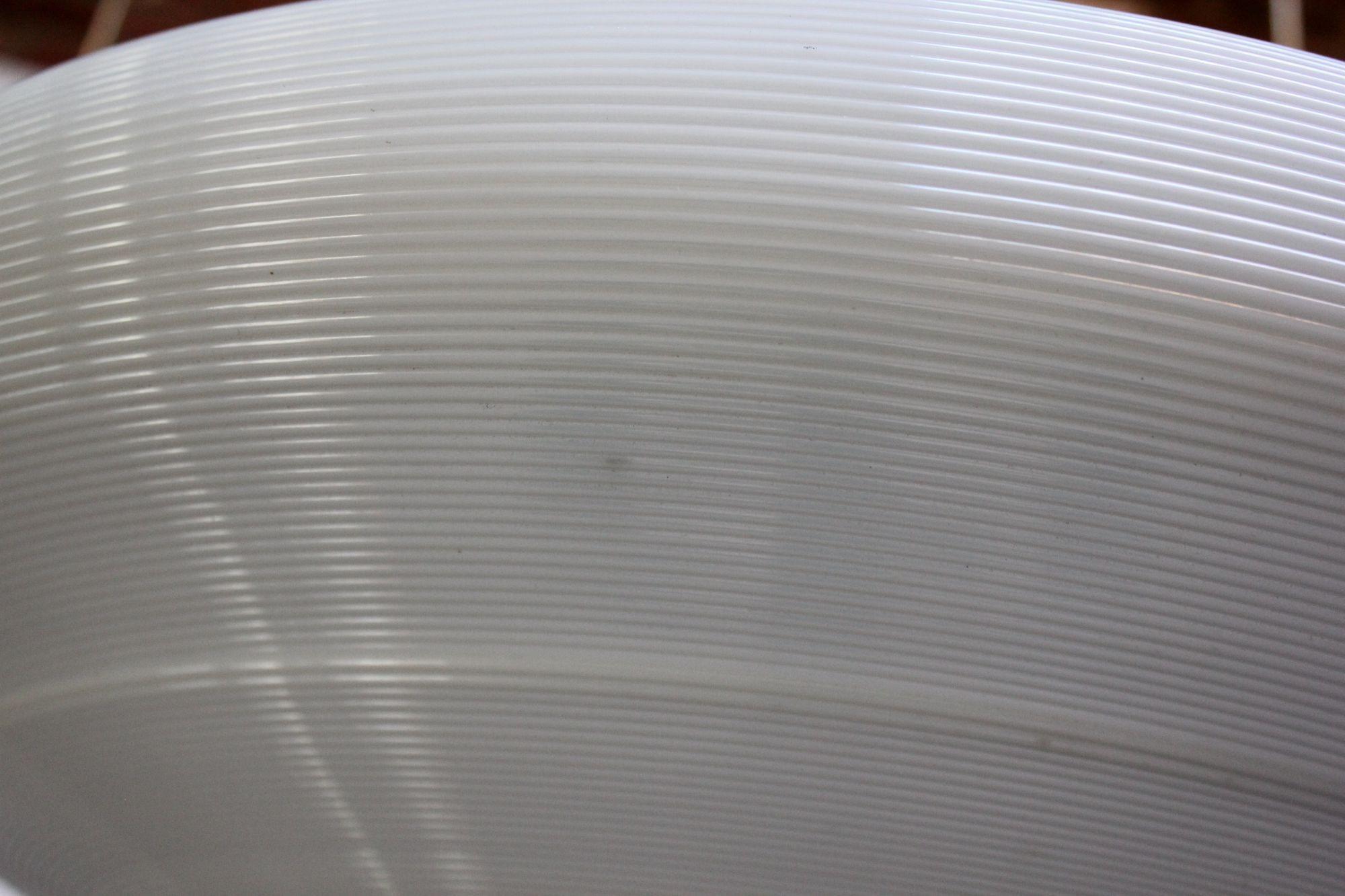 Single Mid-Century Modern Spun Plastic Rotaflex Pendant Lamp by Yasha Heifetz For Sale 3