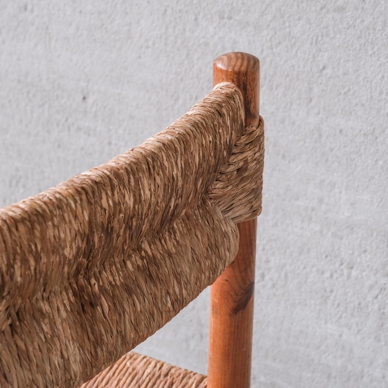 Silla individual Rush de mediados de siglo de Ate Van Apeldoorn para Houtwerk Hattem en venta 5