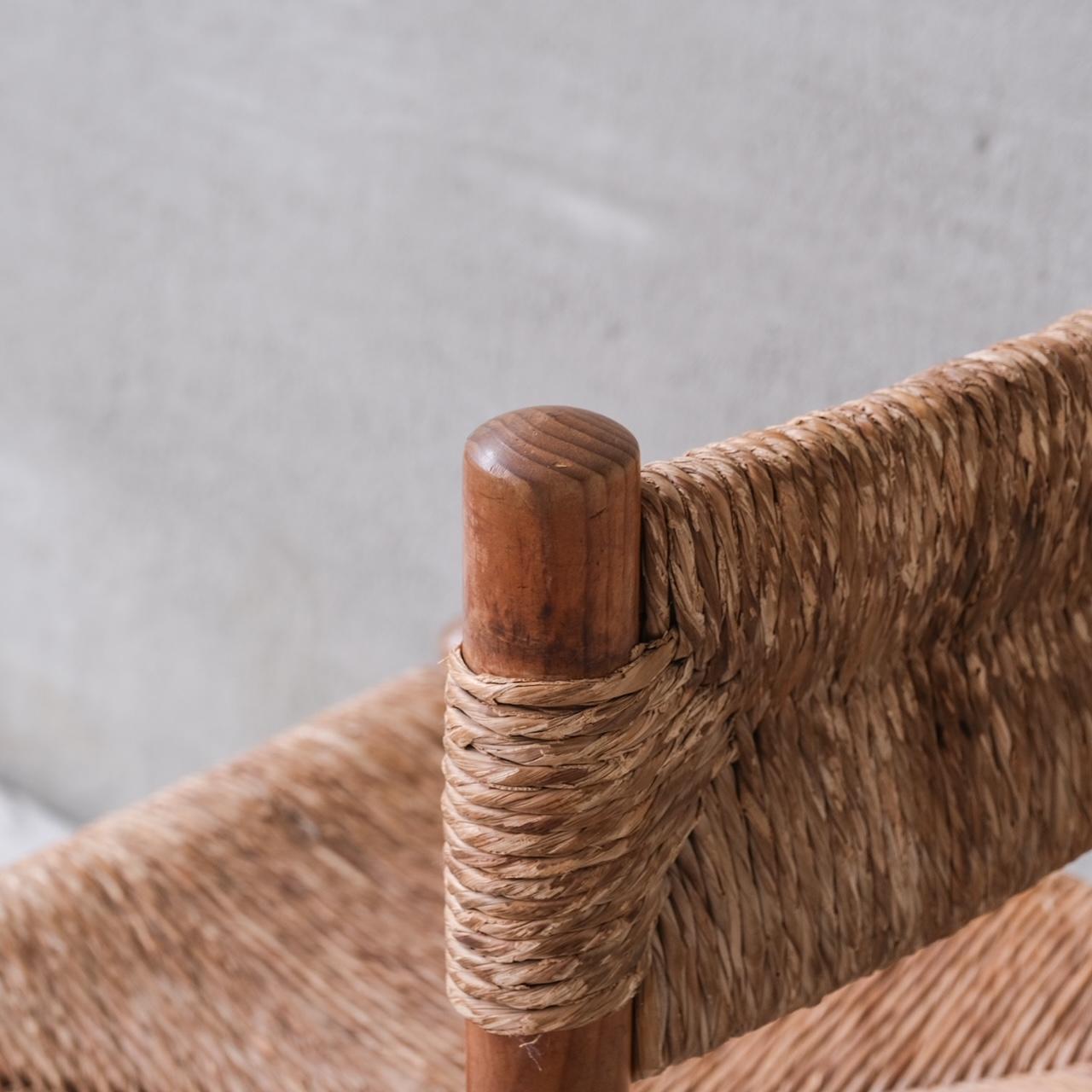 Silla individual Rush de mediados de siglo de Ate Van Apeldoorn para Houtwerk Hattem en venta 4