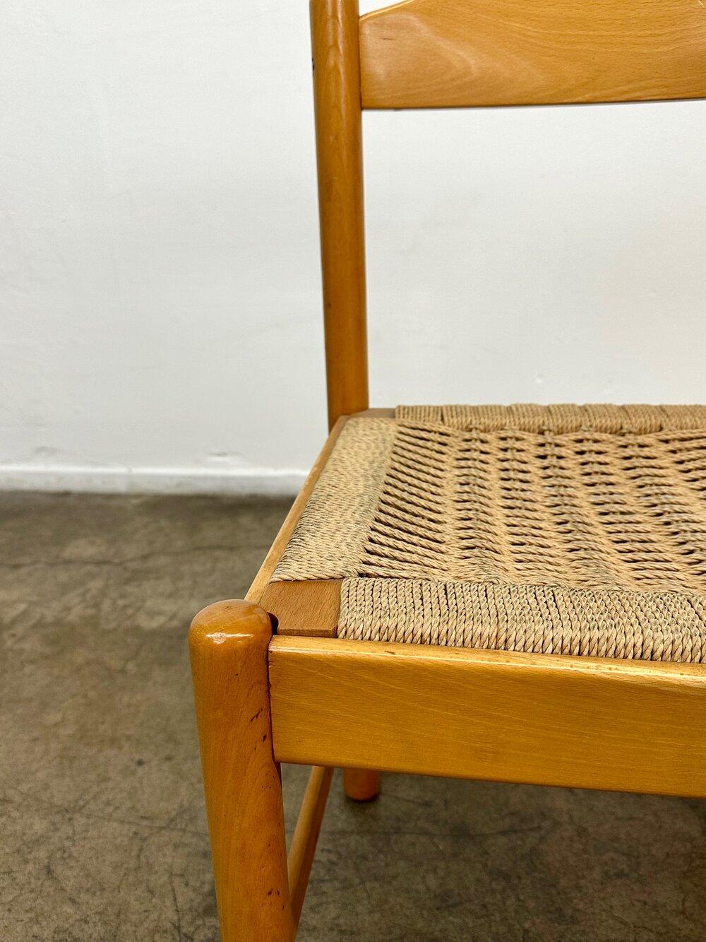 American Single Midcentury Woven Chair