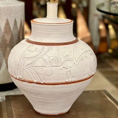 Single Mid-Century Ceramic Lamp