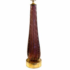 Single Midcentury Murano Table Lamp