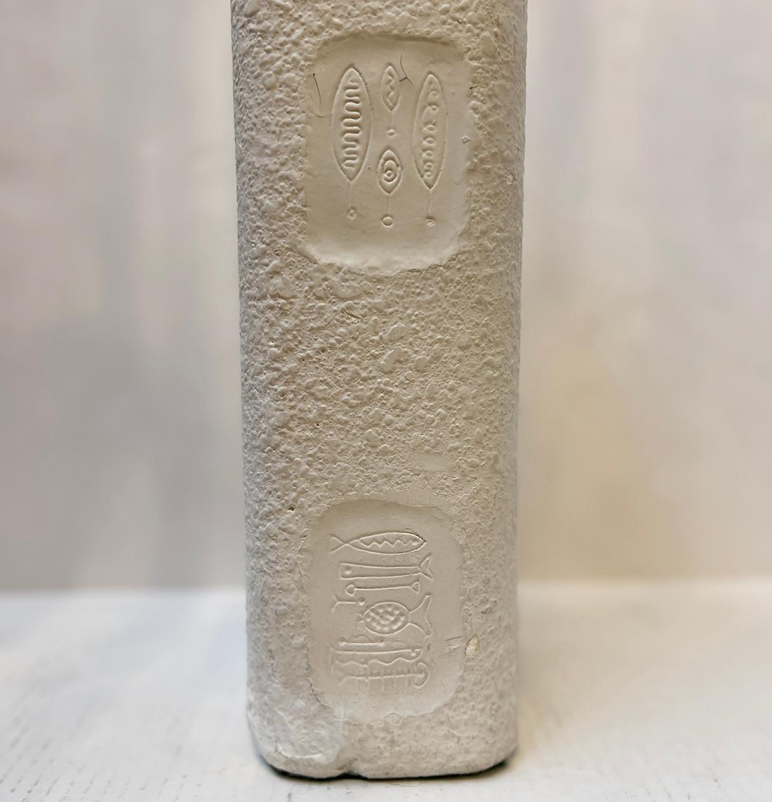 Plaster Single Midcentury Single Scandinavian Lamp For Sale