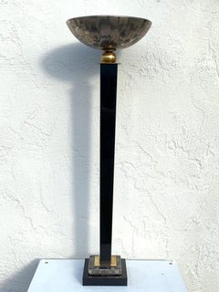 Lampe torchère de table unique du milieu du siècle dernier, attribuée à Mangani