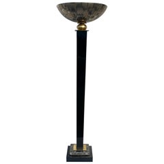 Single Midcentury Table Torchiere Lamp, Attributed to Mangani