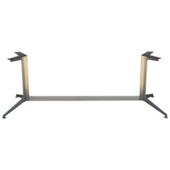 Single Minimalistic Heavy Polished Aluminum Table or Desk Base