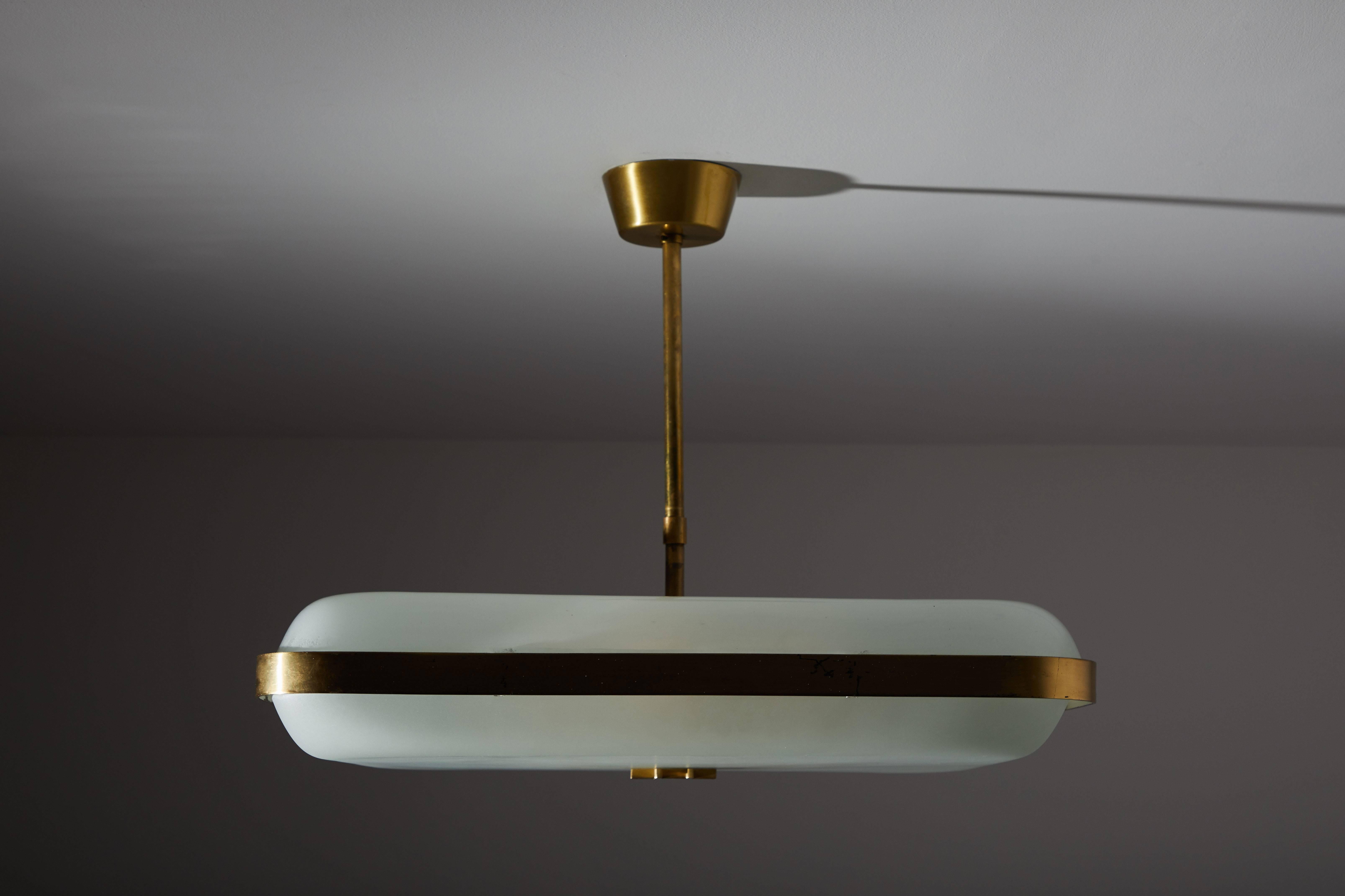 Italian Single Model 2022 Flush Mount Ceiling Light by Max Ingrand by Fontana Arte 