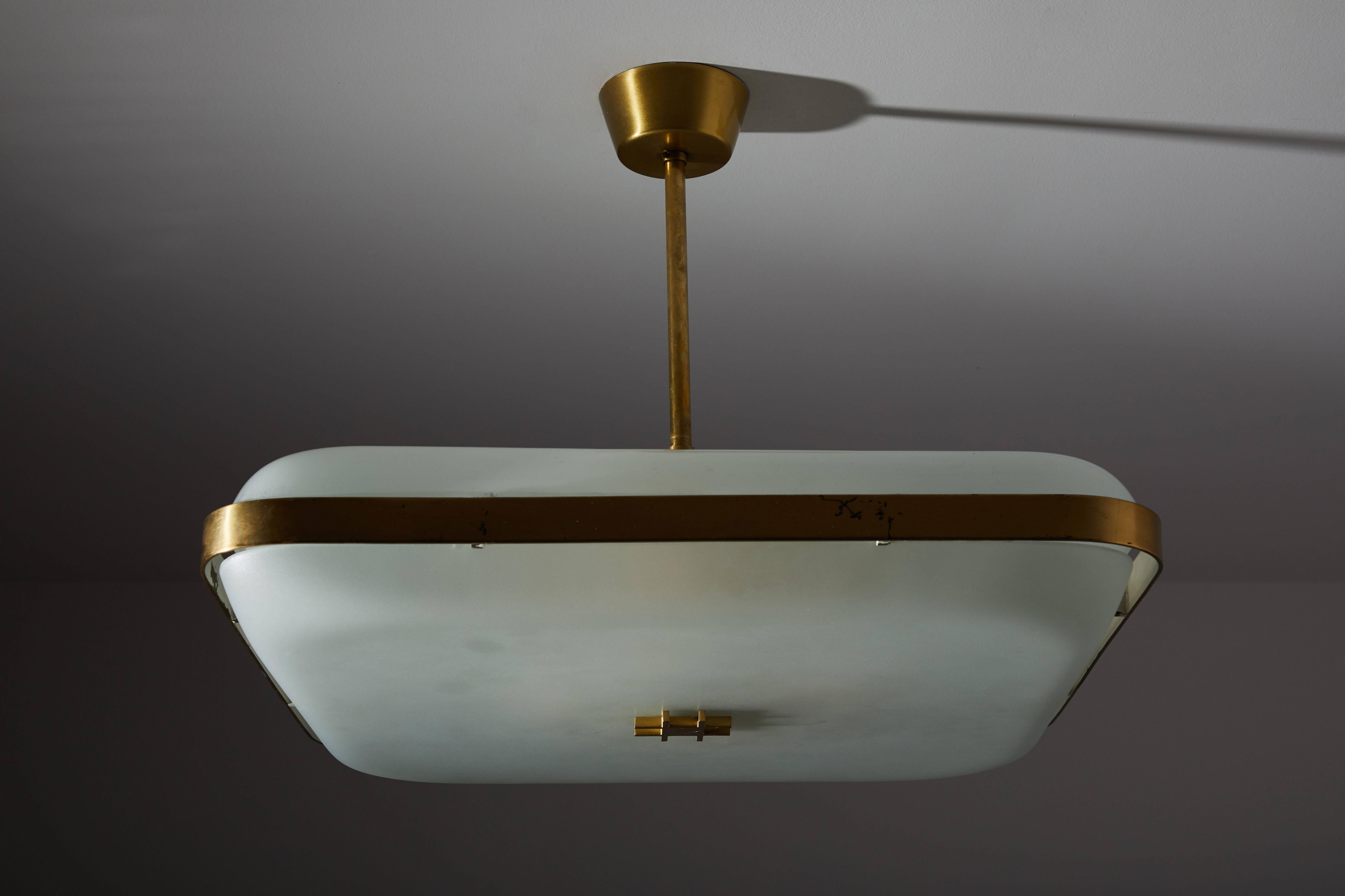Single Model 2022 Flush Mount Ceiling Light by Max Ingrand by Fontana Arte  In Good Condition In Los Angeles, CA