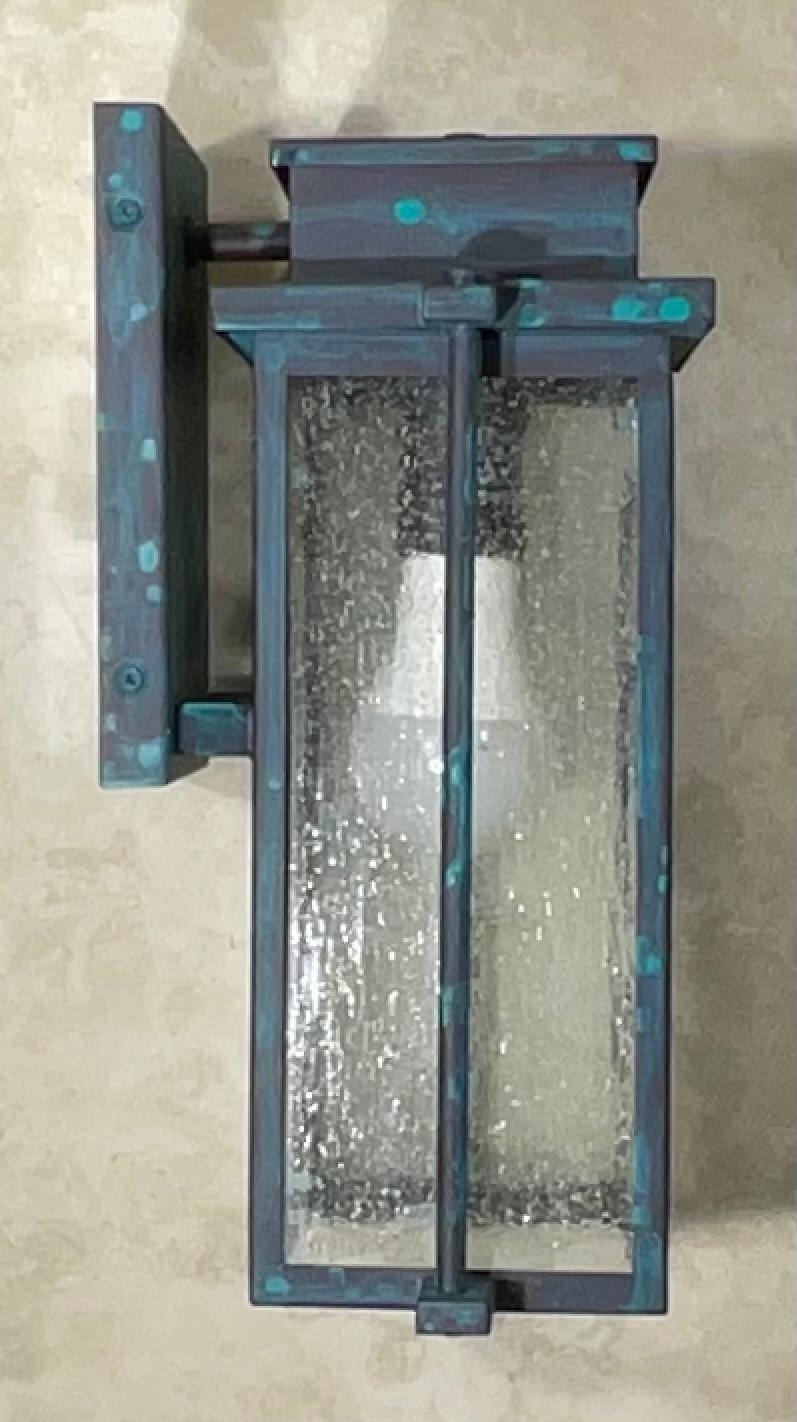 Contemporary Single Modern Wall Scones / Lantern For Sale