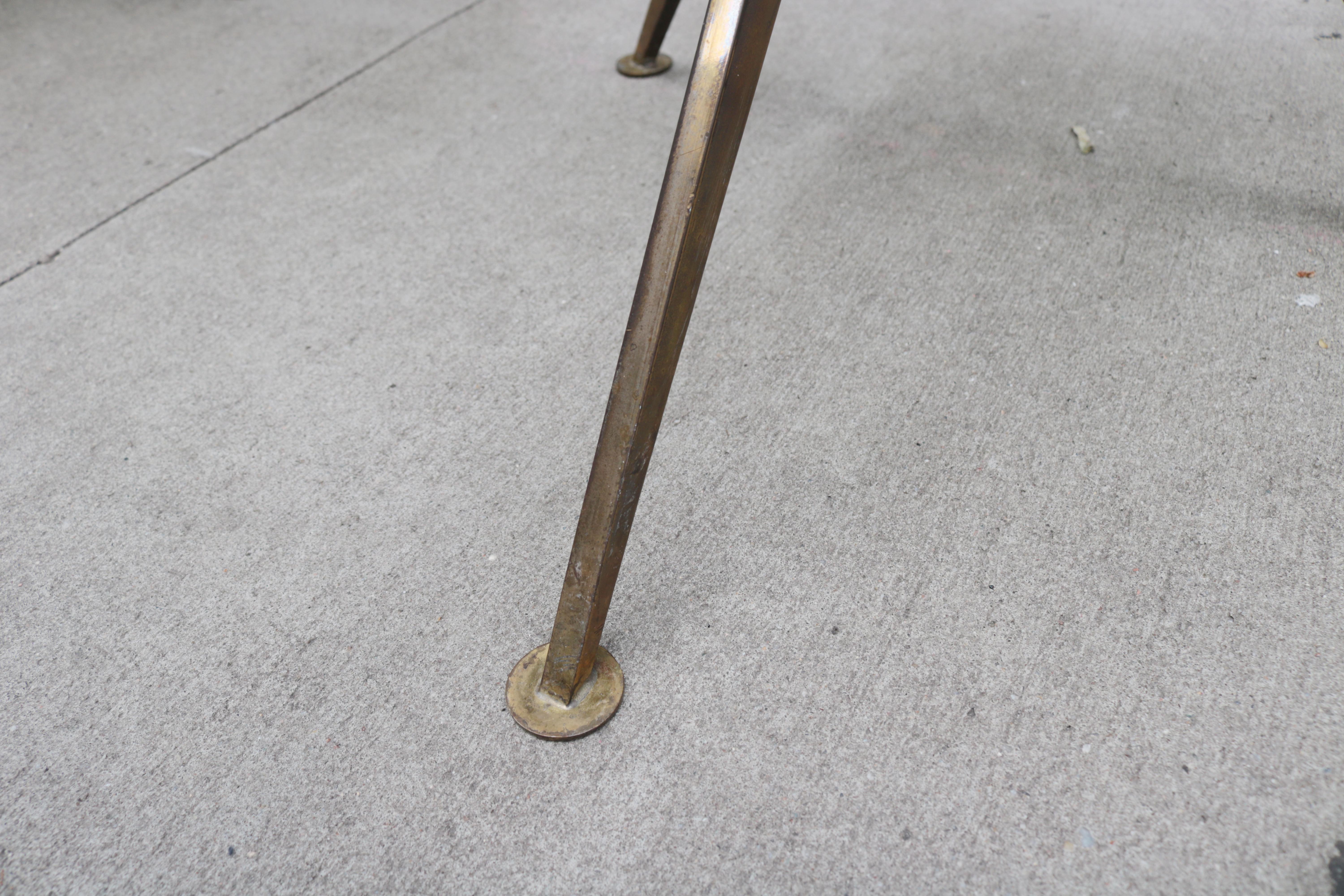 Brass Single Modernist Floor Lamp Table Attributed to Paul McCobb , 1960's