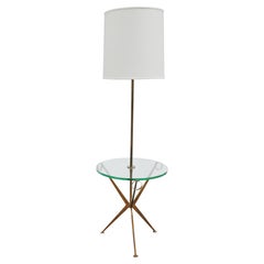 Single Modernist Floor Lamp Table Attributed to Paul McCobb , 1960's