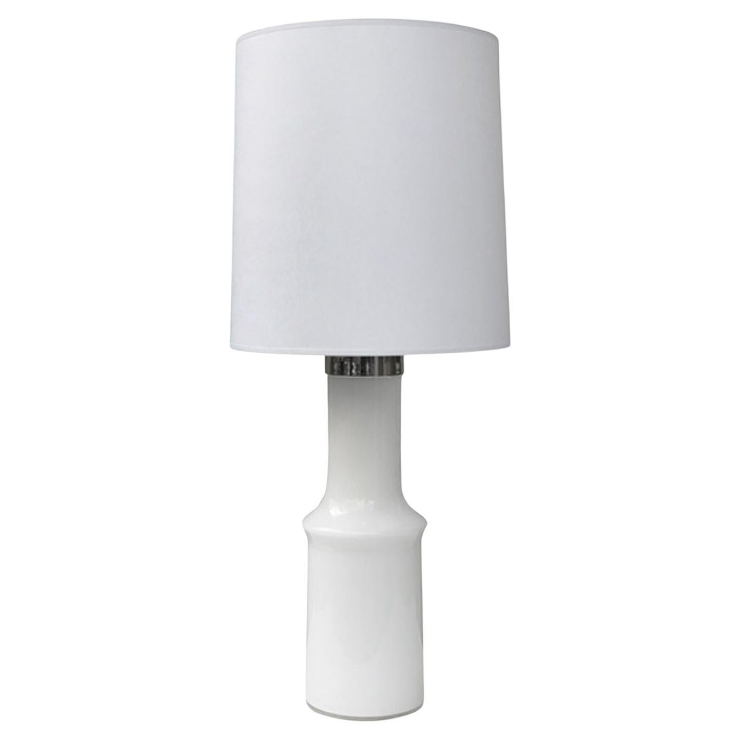 Single Modernist Glass Table Lamp