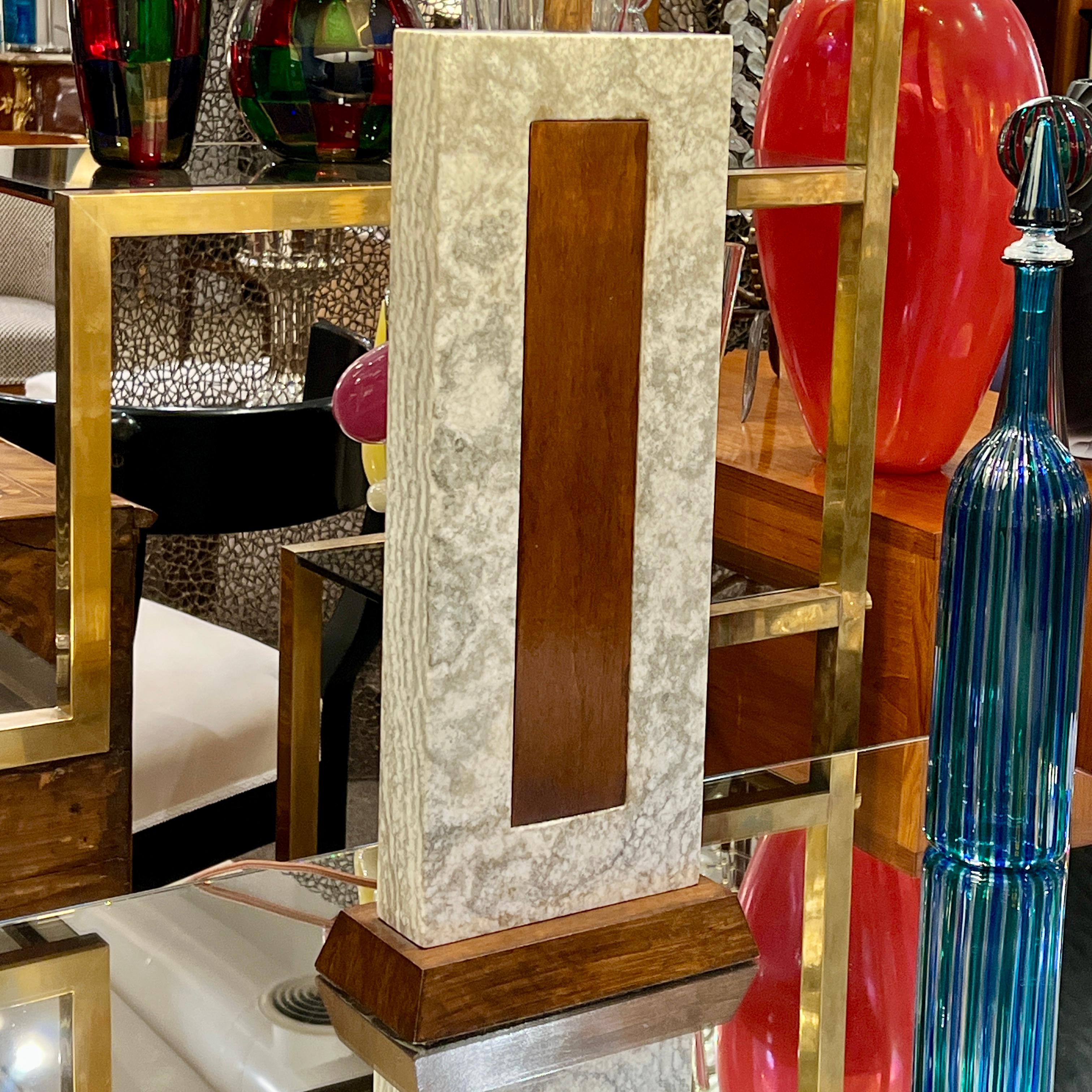 Italian Single Modernist Table Lamp For Sale