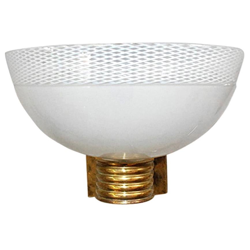 Single Murano Bowl Sconce by Venini FINAL CLEARANCE SALE