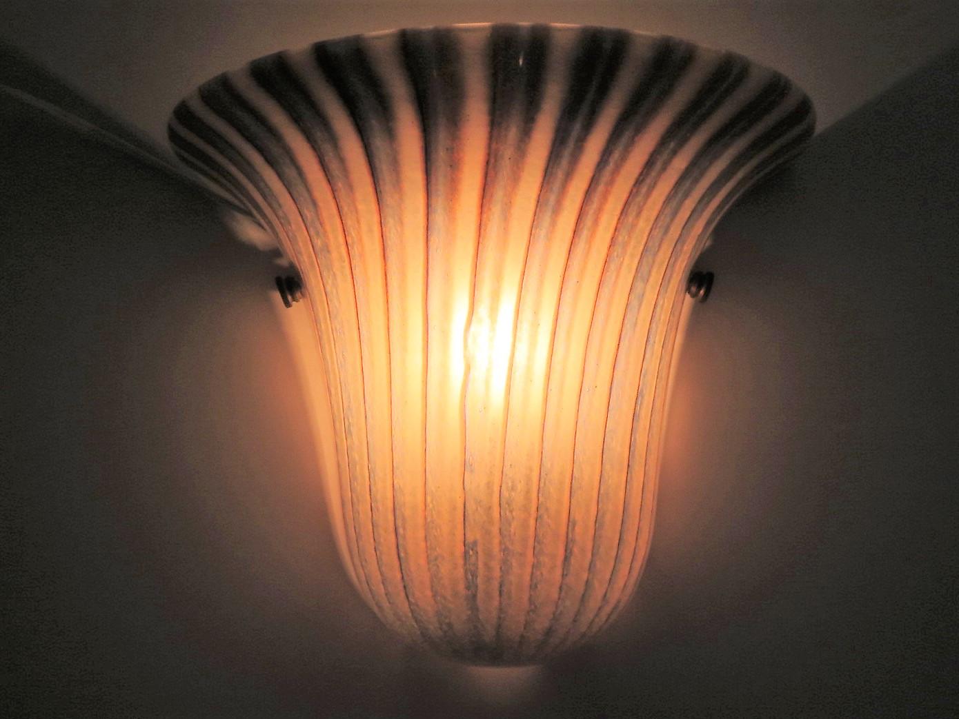 Single Murano Glass Bell Shape Modern Sconce Wall Light  Italy 1970s 4