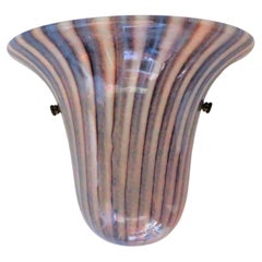 Single Murano Glass Bell Shape Modern Sconce Wall Light  Italy 1970s