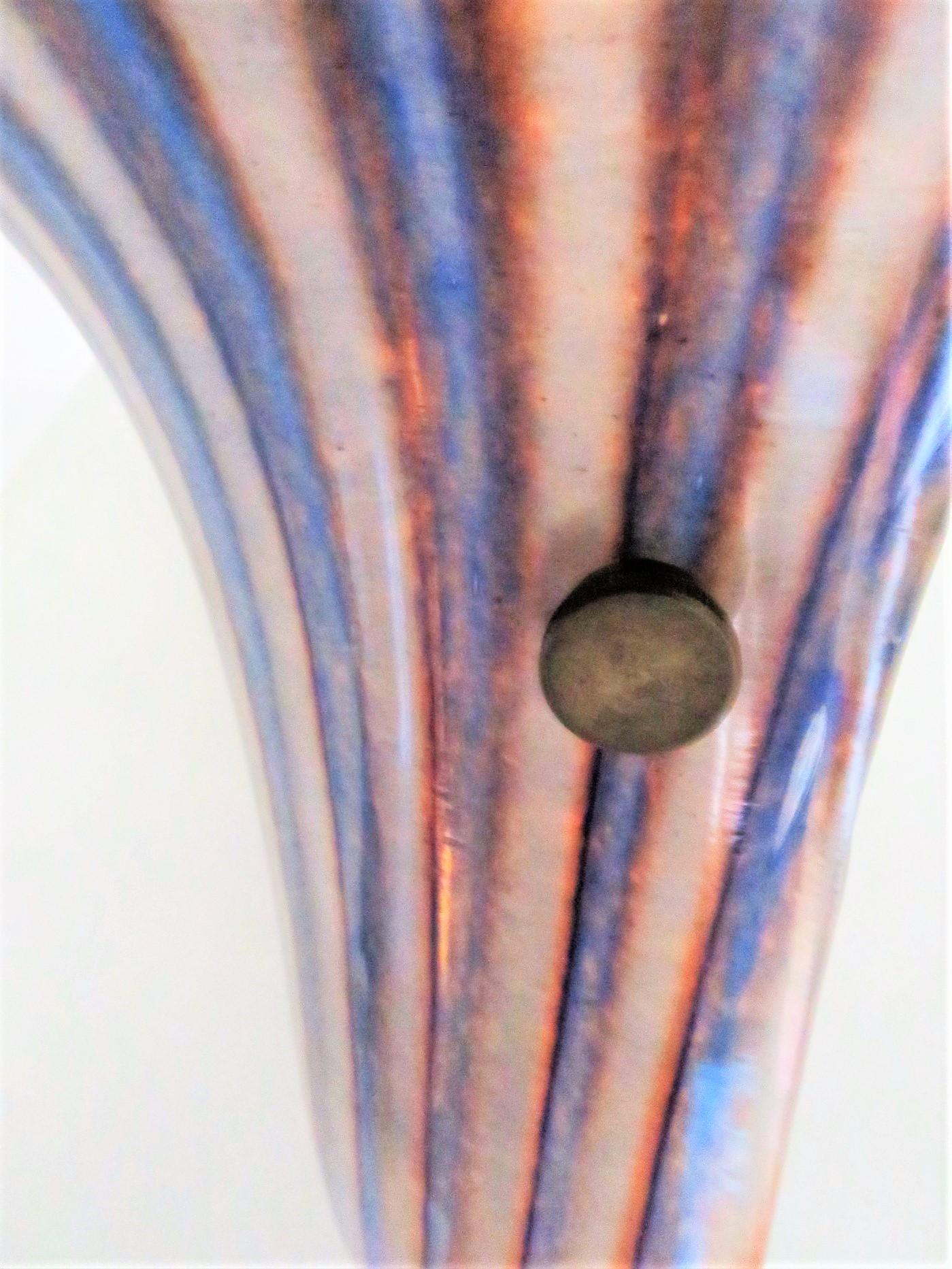 Late 20th Century Single Murano Glass Bell Shape Modern Sconce Wall Light  Italy 1970s