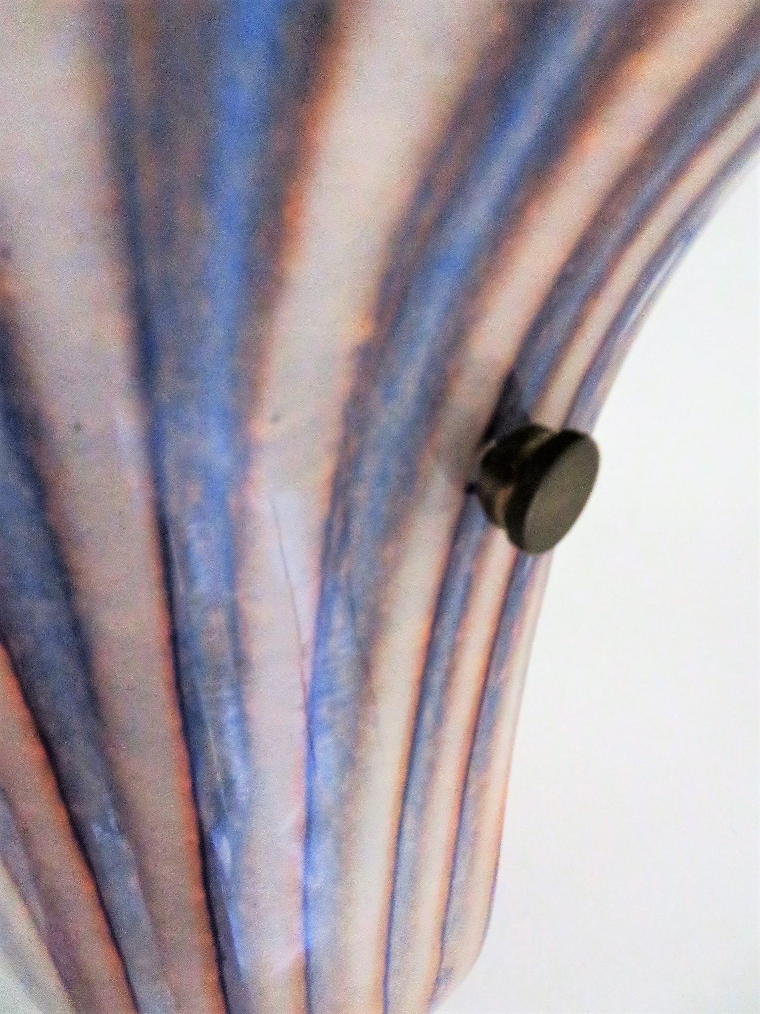 Art Glass Single Murano Glass Bell Shape Modern Sconce Wall Light  Italy 1970s