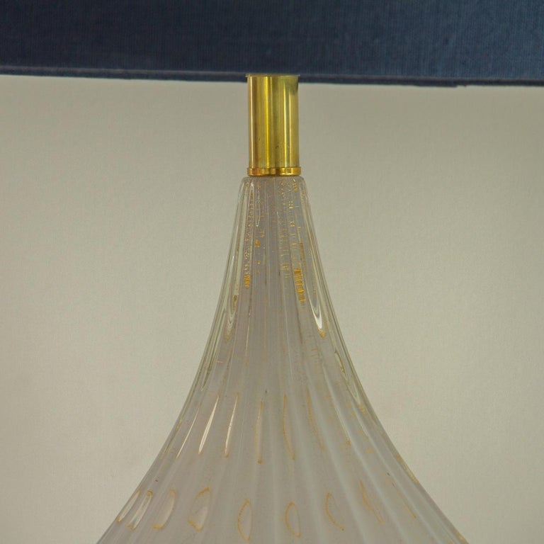 Mid-Century Modern Single Murano Glass Lamp, 1960s For Sale