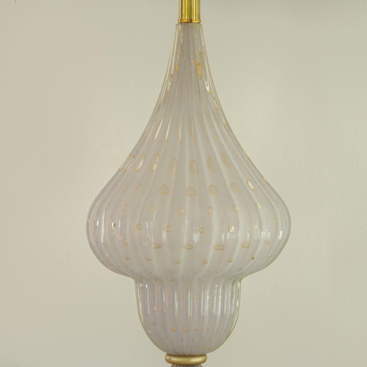 Italian Single Murano Glass Lamp, 1960s