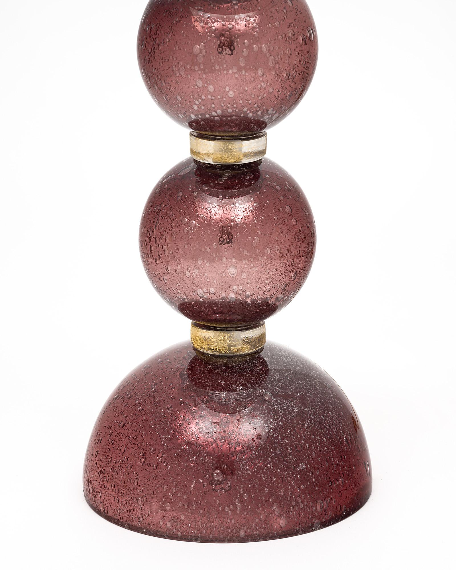 Einzelne Pulegoso-Lampe aus Muranoglas (Italienisch) im Angebot