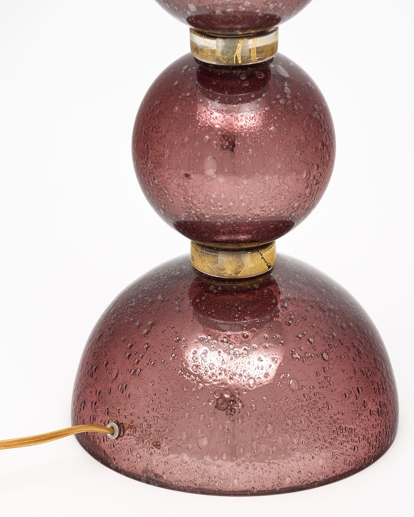 Single Murano Glass Pulegoso Lamp For Sale 3