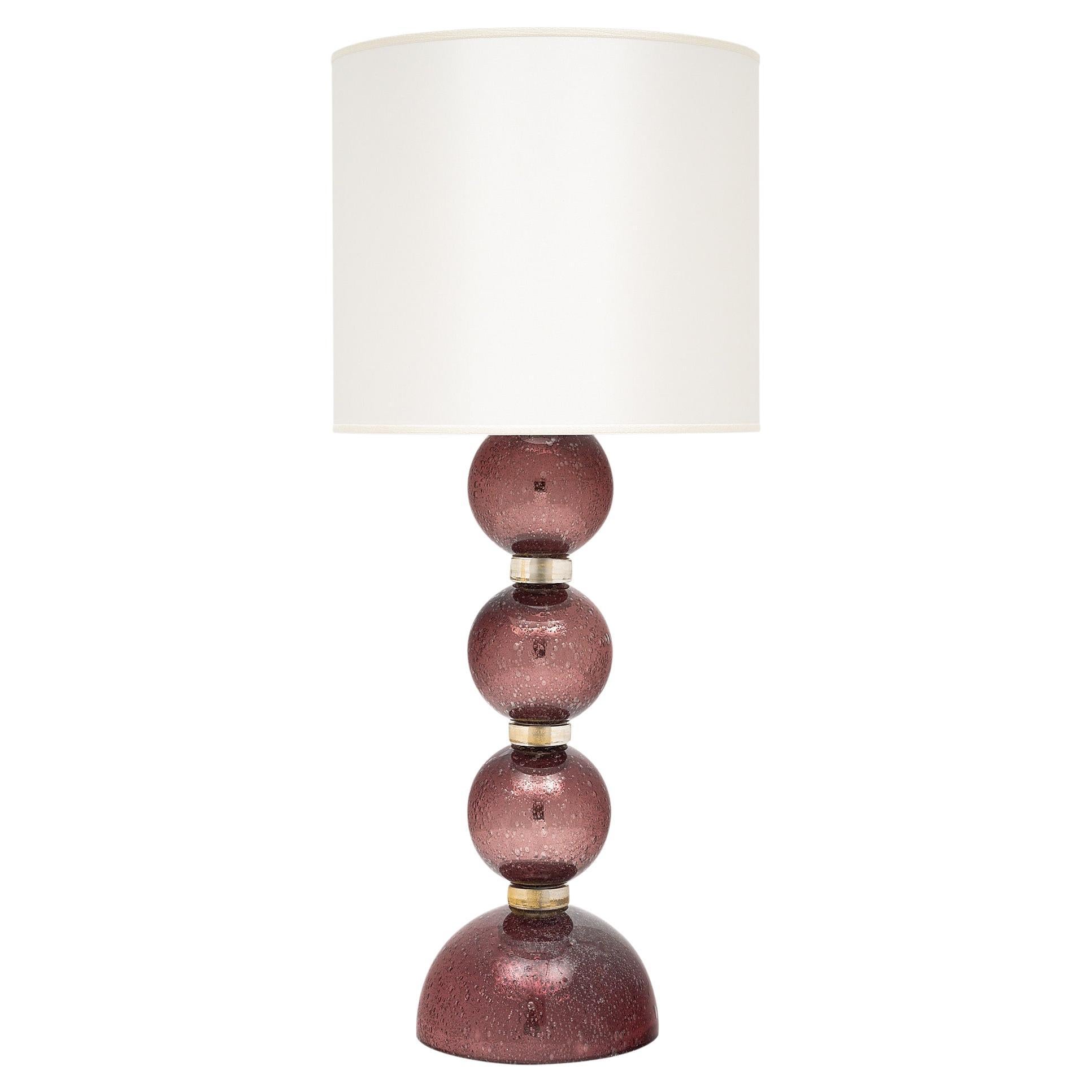 Einzelne Pulegoso-Lampe aus Muranoglas im Angebot