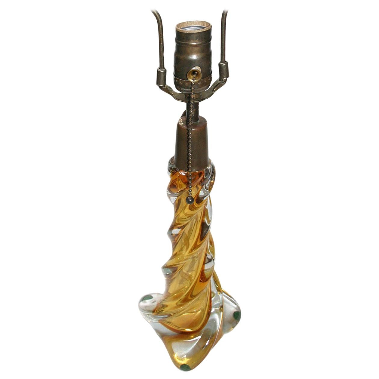 Single Murano Glass Table Lamp
