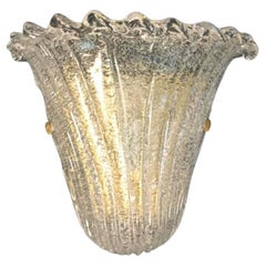 Single Murano Graniglia Shield Sconce