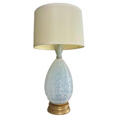 Einzelne Murano Italienische Ananas Opalescent Tischlampe