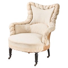 Single Napoleon III piecurst armchair