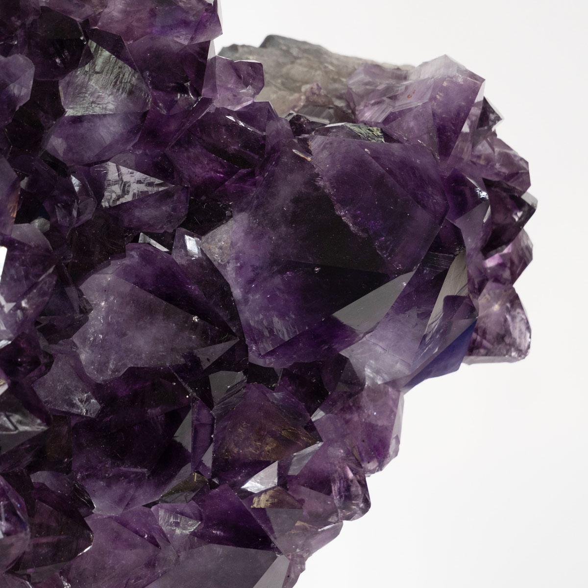 Single Natural Amethyst Fragment Table Lamp For Sale 1