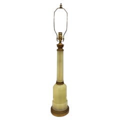 Antique Single Opaline Glass Table Lamp