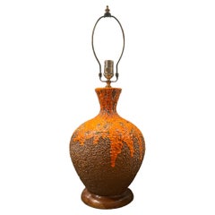 Orangefarbene keramische Einzellampe