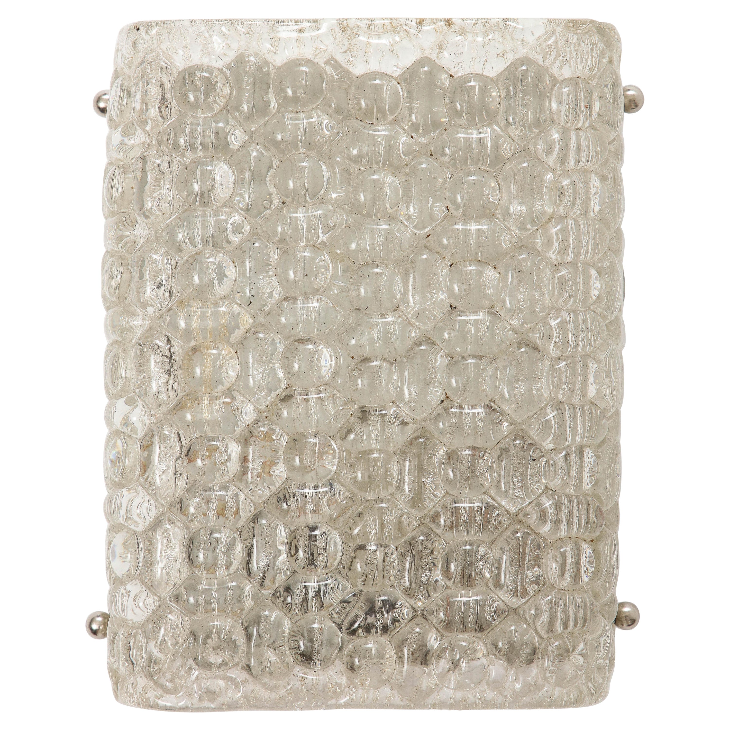 Individual, Lámpara de cristal burbujeado Orrefors en venta