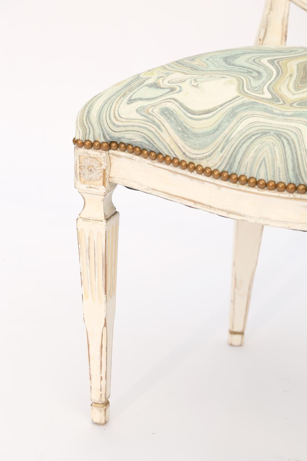 Early 20th Century Single Painted Italian Classical Style Side Chair