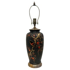 Antique Single Painted Porcelain Lamp