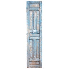 Single Panel Moroccan Wooden Door, Light Blue 23MO55