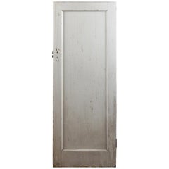 Vintage Single Panel Pine Door, 20th Century