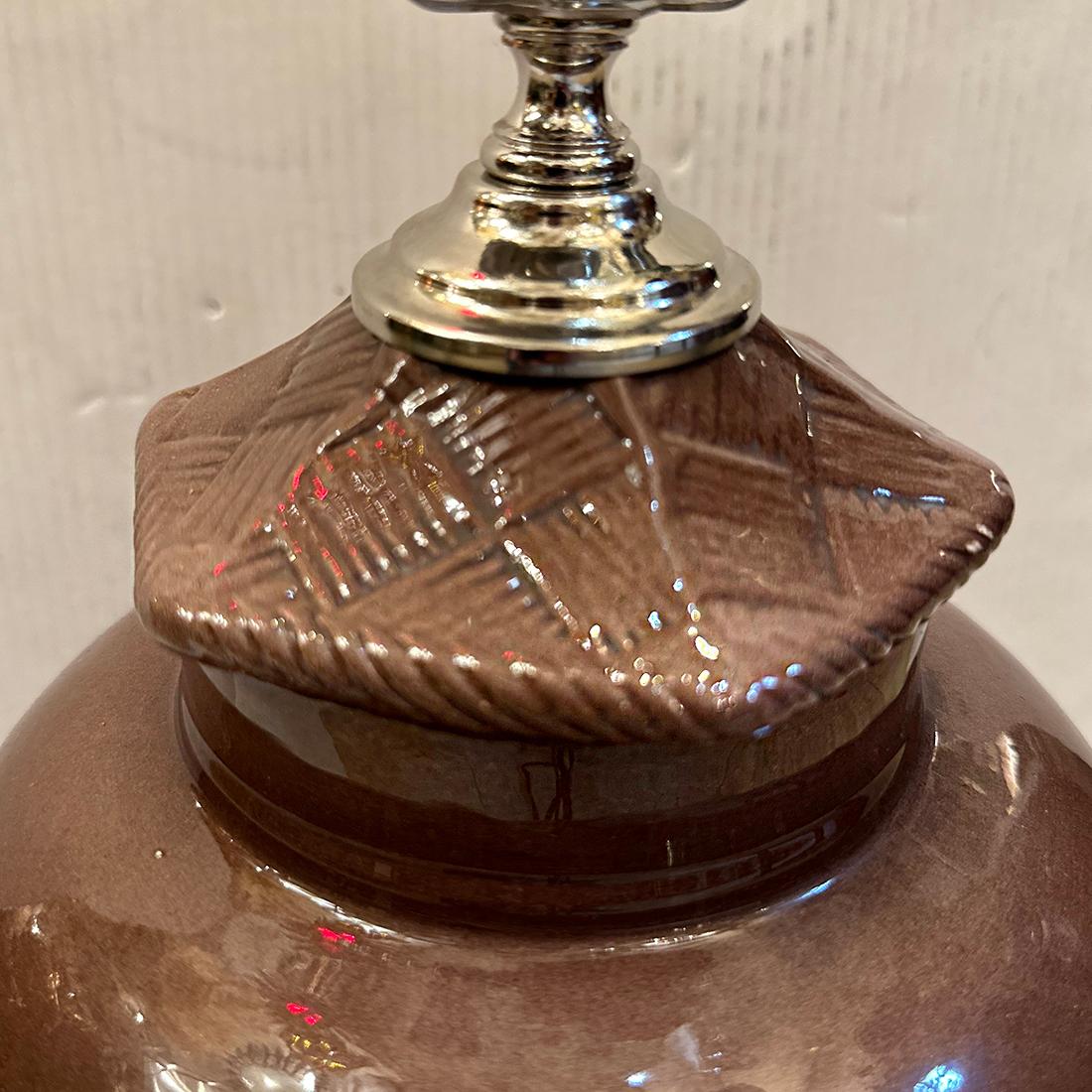 French Single Peacock Lamp For Sale