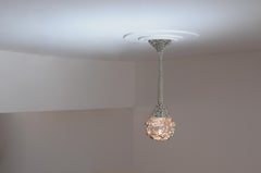 Single-Pendant Chainmail Droplet Sculptural Chandelier 80 cm